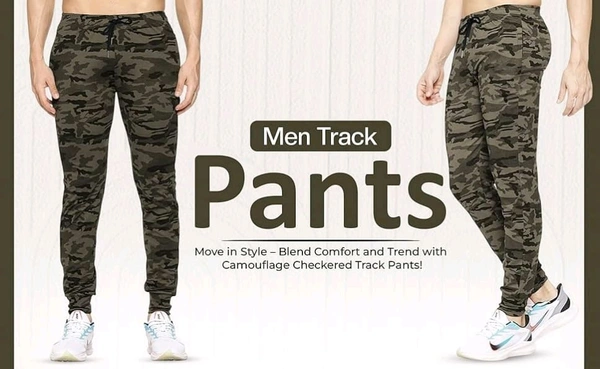 Foji Colour Track Pant (Lover) Pack Of 2 pic - L
