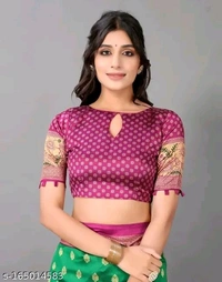 kanjeevaram art silk Green Lace 