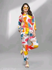 Stylish Latest Women Top & Bottom Sets - L