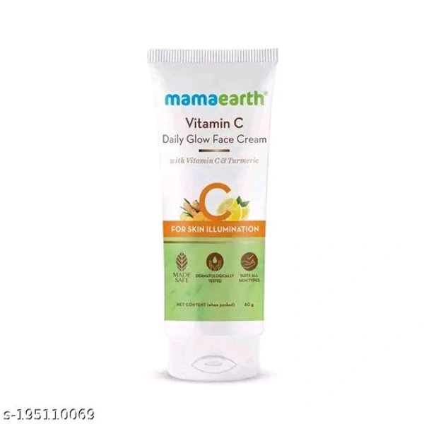 Mamaearth Vitamin C Daily Glow Face Cream With Vitamin C & Turmeric for Skin Illumination - 80 g