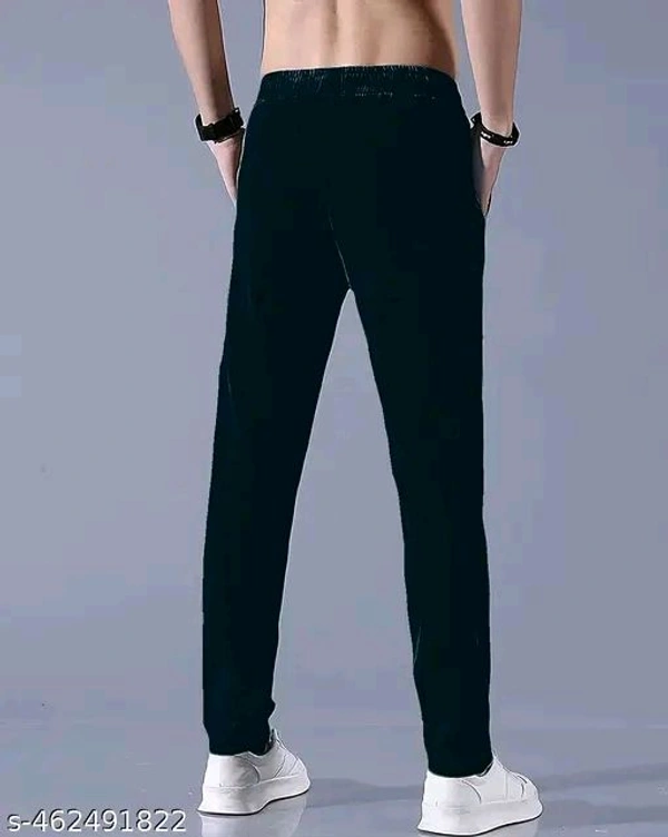 Black and Grey Color new style Gents open bottom Lower Male jogging Track Pants  Pack of 2 - 36