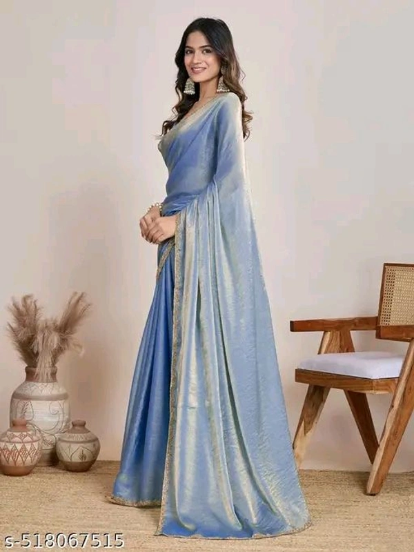 Zimichoo Two Tone Chiffon Saree