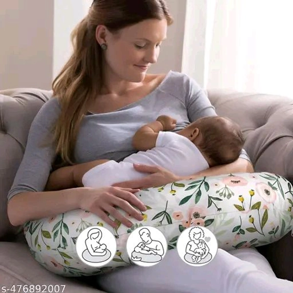 Breast Feeding Pillow Nursing for New Born Baby with Adjustable Strap buckle & Removable Cover, Multipurpose use For Breastfeeding, Nursing, Baby Support & Playtime, Tummy Time