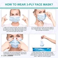 3 Ply Protective Face Mask with Nose Pin,Premium Mask For Men and Women 3 Ply Surgical Disposable Face Mask,Anti-Virus, Anti-Bacteria, Anti-Pollution Mask with Nose Pin/Clip (Blue, Free Size, Pack of 100, 3 Ply)