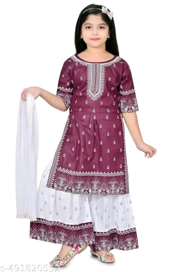 TRENDY BANDHANI KURTA PLAZZO SET WITH DUPATTA 2025