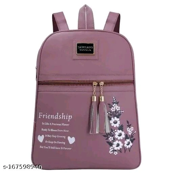ELITE CLASSY WOMEN BACKPACK MAROON COLOUR AWESOME FOR GIRLS  COLLAGE BACKPACK