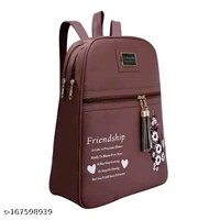 ELITE CLASSY WOMEN BACKPACK BROWN COLOUR AWESOME FOR GIRLS  COLLAGE BACKPACK