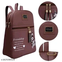 ELITE CLASSY WOMEN BACKPACK BROWN COLOUR AWESOME FOR GIRLS  COLLAGE BACKPACK
