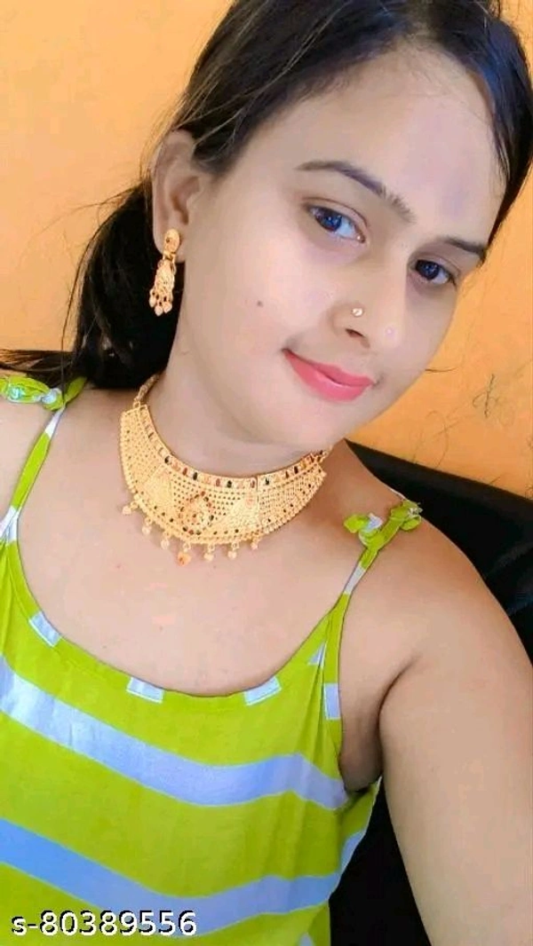Gold Plated Meenakari work Adustable necklace with Earrings   Jewellery Set 