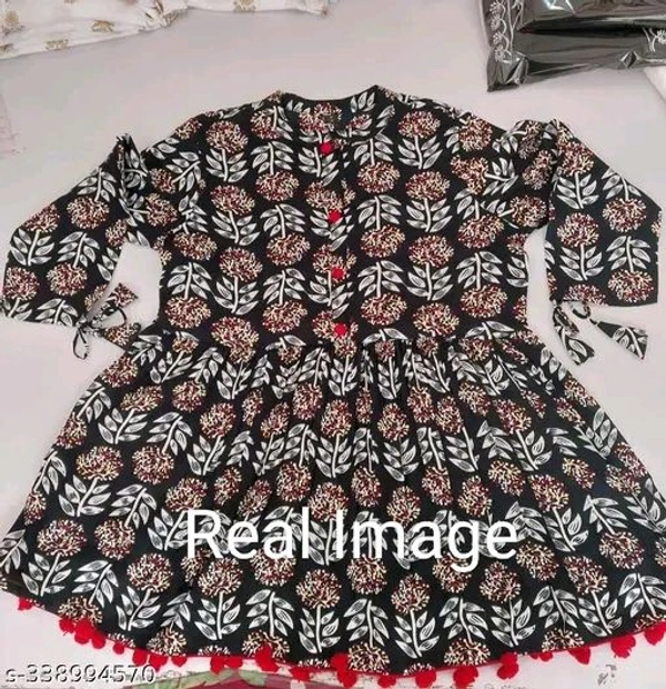 Attractive Black Short Kurti - L