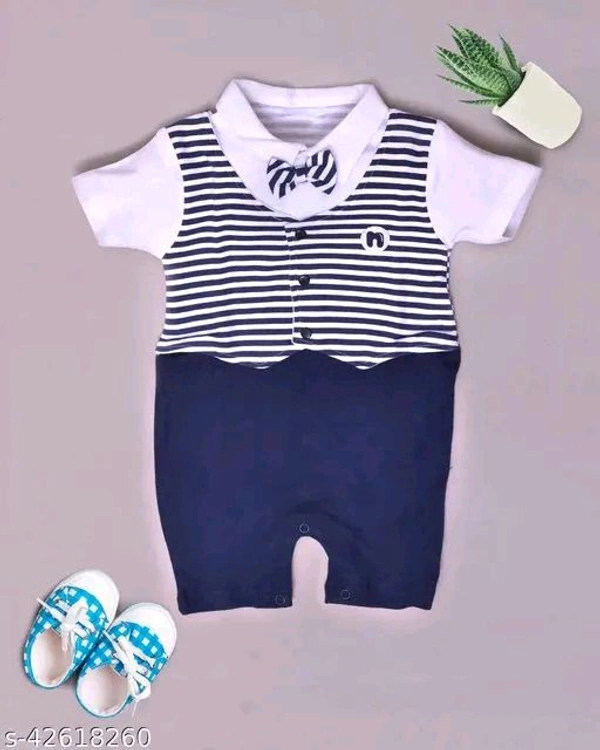 Boys Multicolor Cotton Oneseis - 9 Month