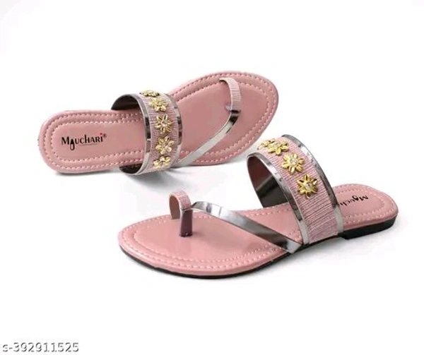 Canvas Flat Sandals - 7