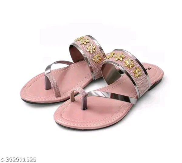 Canvas Flat Sandals - 7