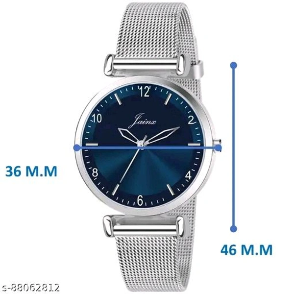 Jainx JW691 Blue Dial Mesh Band Analog Watch - For Women