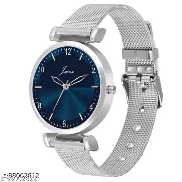 Jainx JW691 Blue Dial Mesh Band Analog Watch - For Women