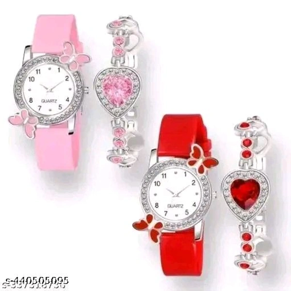 New Fancy Watch & Bracelate Combo For Girls/Womens