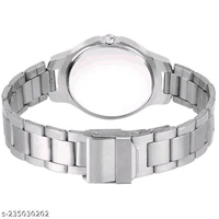 BOLUN Bolun Silver Double Heart Dial Metal Silver Belt Girls watch