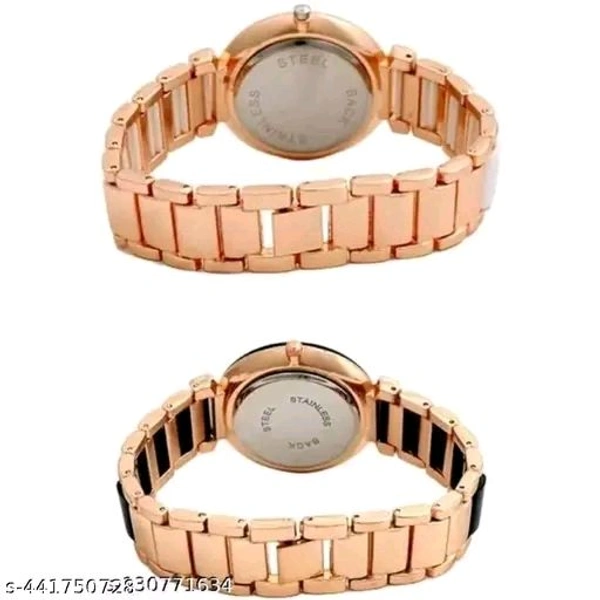 Analog Tatan with black mina round dial 2 watch combo for womens or girls