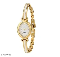 Gold (Pack of 2) Metal Analog Watch for Women