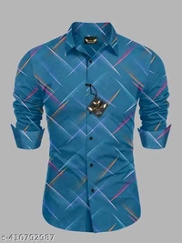 Trendy Ravishing Men Shirts - Pigment Indigo, M