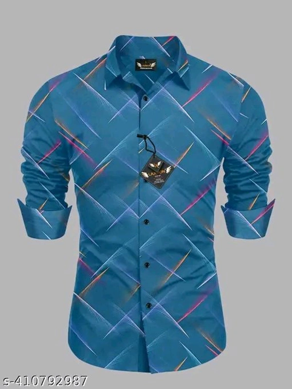 Trendy Ravishing Men Shirts - Pigment Indigo, M