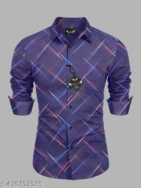 Trendy Ravishing Men Shirts - Pigment Indigo, XL