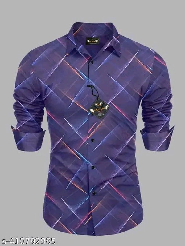 Trendy Ravishing Men Shirts - Pigment Indigo, XL