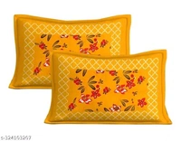 100 % cotton double bed bedsheet with 2 pillow cover