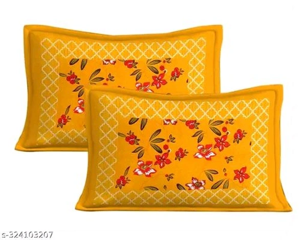 100 % cotton double bed bedsheet with 2 pillow cover
