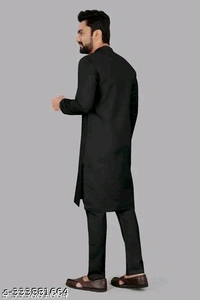 ARTISAN Blake men Kurta And Pyjama set For 100% Cotton Trendy Classy Essential Comfy Ethnic Fancy Deseigner straiht  - M