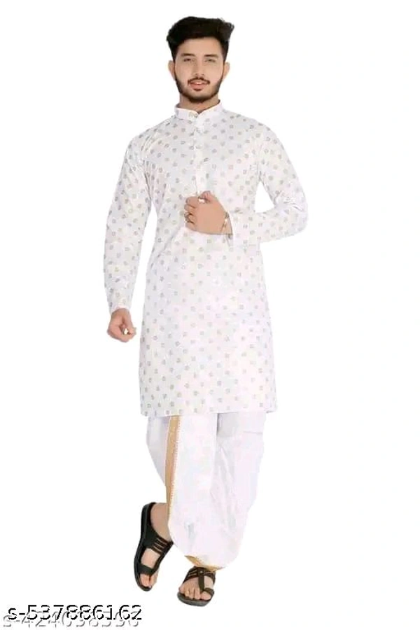 PRINTED KURTA FOR MEN - L