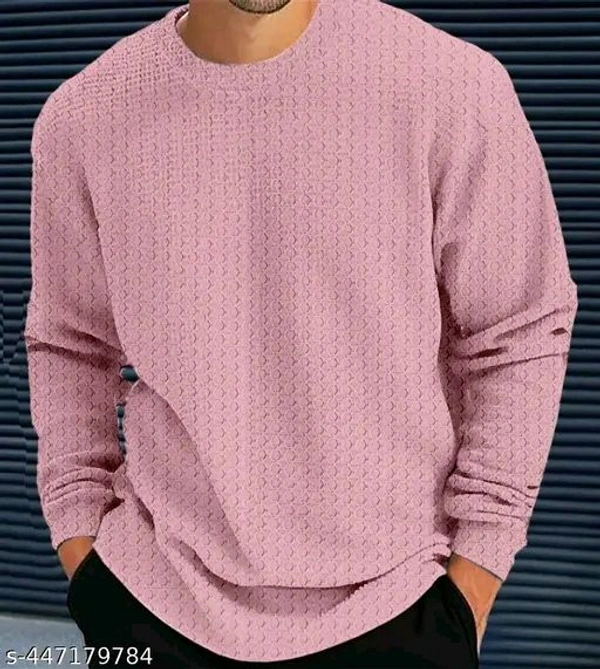Force Solid Men Round Neck Pink T-Shirt - XXL