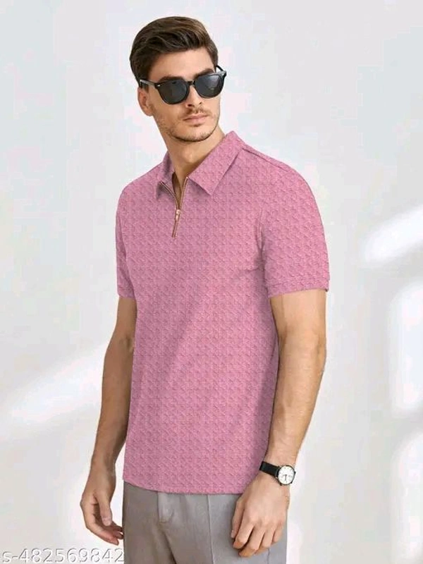 KAJARU MEN SELF DESIGN POLO T SHIRT FOR MEN AND BOYS - XLL