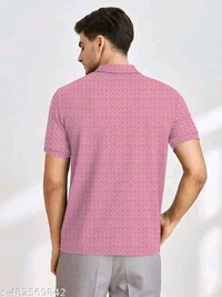 KAJARU MEN SELF DESIGN POLO T SHIRT FOR MEN AND BOYS - XLL