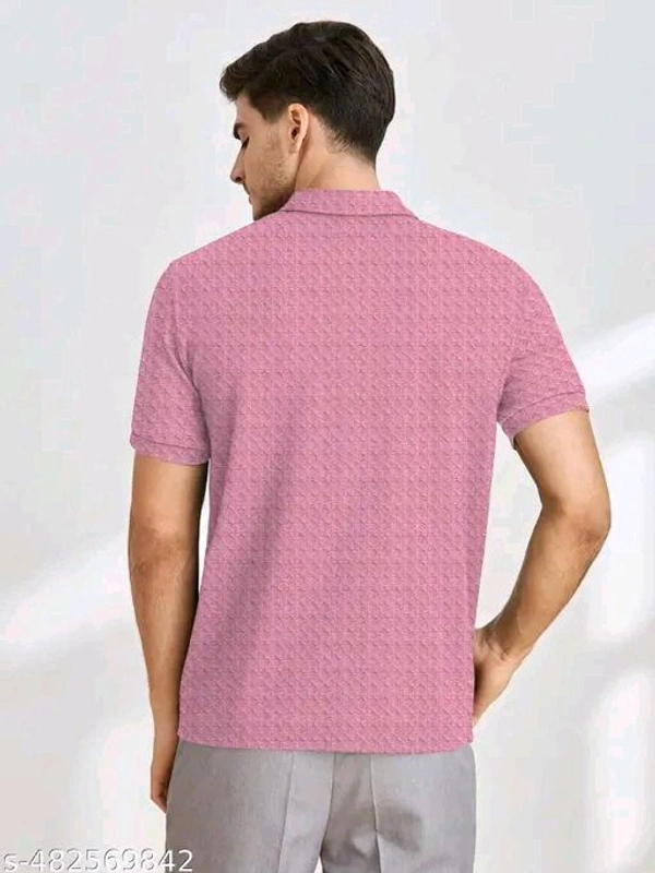 KAJARU MEN SELF DESIGN POLO T SHIRT FOR MEN AND BOYS - XLL