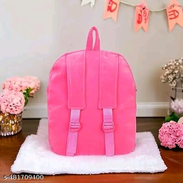 Latest Classic Unisex Kids School Bag Soft Plush Backpacks Cartoon Boys Girls Baby (2-5 Years) Pack of