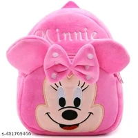 Latest Classic Unisex Kids School Bag Soft Plush Backpacks Cartoon Boys Girls Baby (2-5 Years) Pack of
