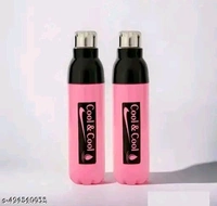 MODERN  NEST, Cool & Cool Plastic Water Bottle Cool King Water Storage Water Bottle Unbreakable Insulated Water Bottle Hot and Cold Beverage (PINK) - 1 Letter