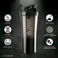 COOL INDIANS Premium Gym Shaker Bottle for Protein Shake with 2 Storage Compartment ||Gym Shaker|| Water Bottle||Workout Bottle|| Gym Bottle||Workout Protein Shaker Bottle For Gym Fitness With BPA Free 500 ml Shaker (Pack Of 1)
