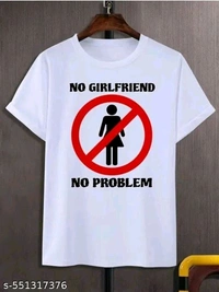 Men,s printed Typography round neck polyester white tshirt - S