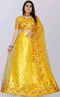Designer Heavy Sequence Work Net Lehenga Choli