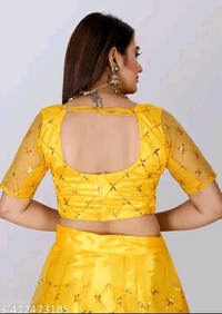 Designer Heavy Sequence Work Net Lehenga Choli