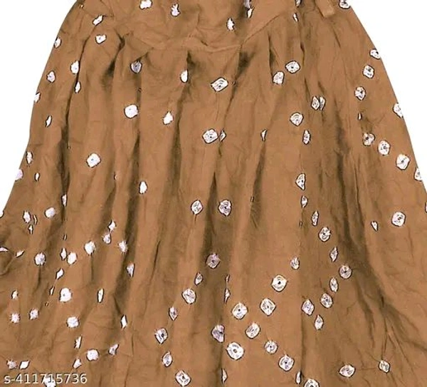 Women's And Girl's Bandhni Cotton Printed Scarves