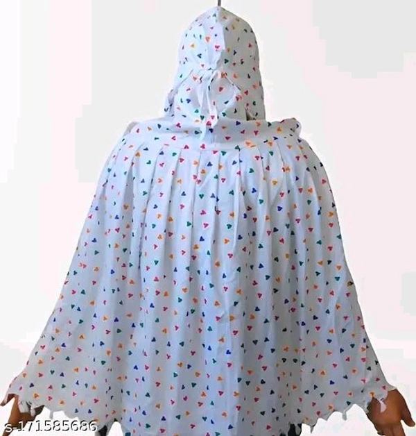 THINKWELL Ready Stiched to wear Long Stylish Scarves&Stoles Cum Mask for Woman or Girl | White Cool quality cotton MultiHeart printed | Save your skin damage from sun ray & pollution (Long – Pack of 1