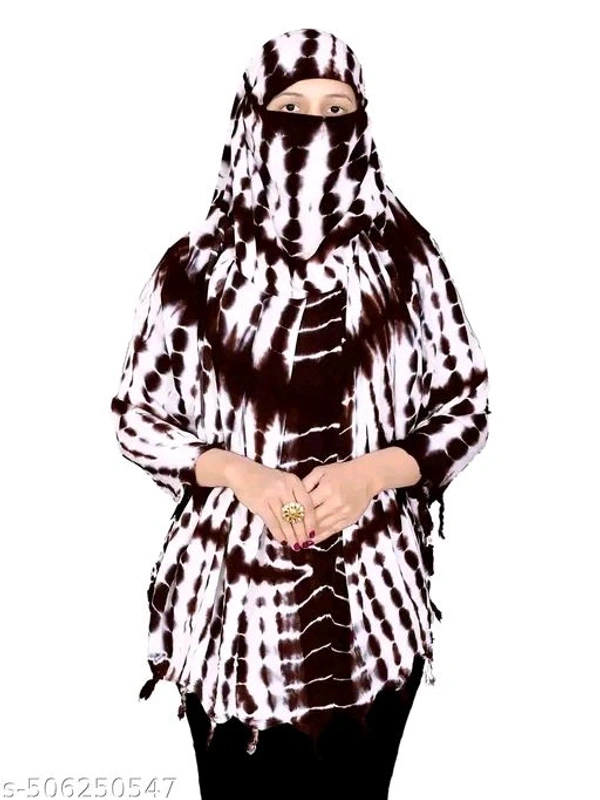 Tie-Dye Rayon Face Scarf with Mask – Stylish & Comfortable Protection for All Seasons