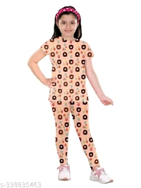Cute Comfy Kids Girls Nightsuits - 3