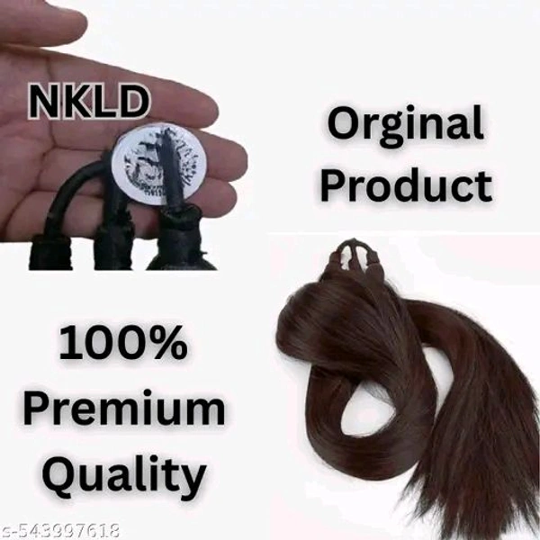 Best moti choti Brown Fake Long choti Extensions Hair for Women & Girls - Savaram Gangawan Cataram Sadaraa Paranda Choti - Nakli Hair Wig for girls long hair wig for women, hair extensions for women - Extra Hair Braid Attachment for Ladies