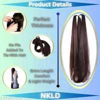 Best moti choti Brown Fake Long choti Extensions Hair for Women & Girls - Savaram Gangawan Cataram Sadaraa Paranda Choti - Nakli Hair Wig for girls long hair wig for women, hair extensions for women - Extra Hair Braid Attachment for Ladies