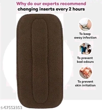 5 Layer bamboo charcoal Inserts Liners Natures Cloth Diaper Liner, Wetfree Washable Cotton Diaper Nappy Inserts for Baby Cloth Diapers (Pack of 5, BLACK Insert)
