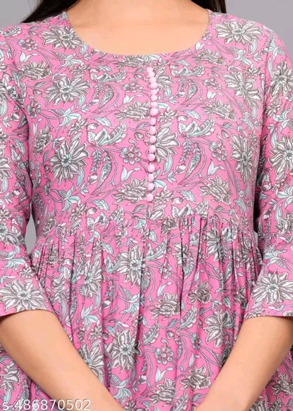 Anarkali Printed Kurti - L